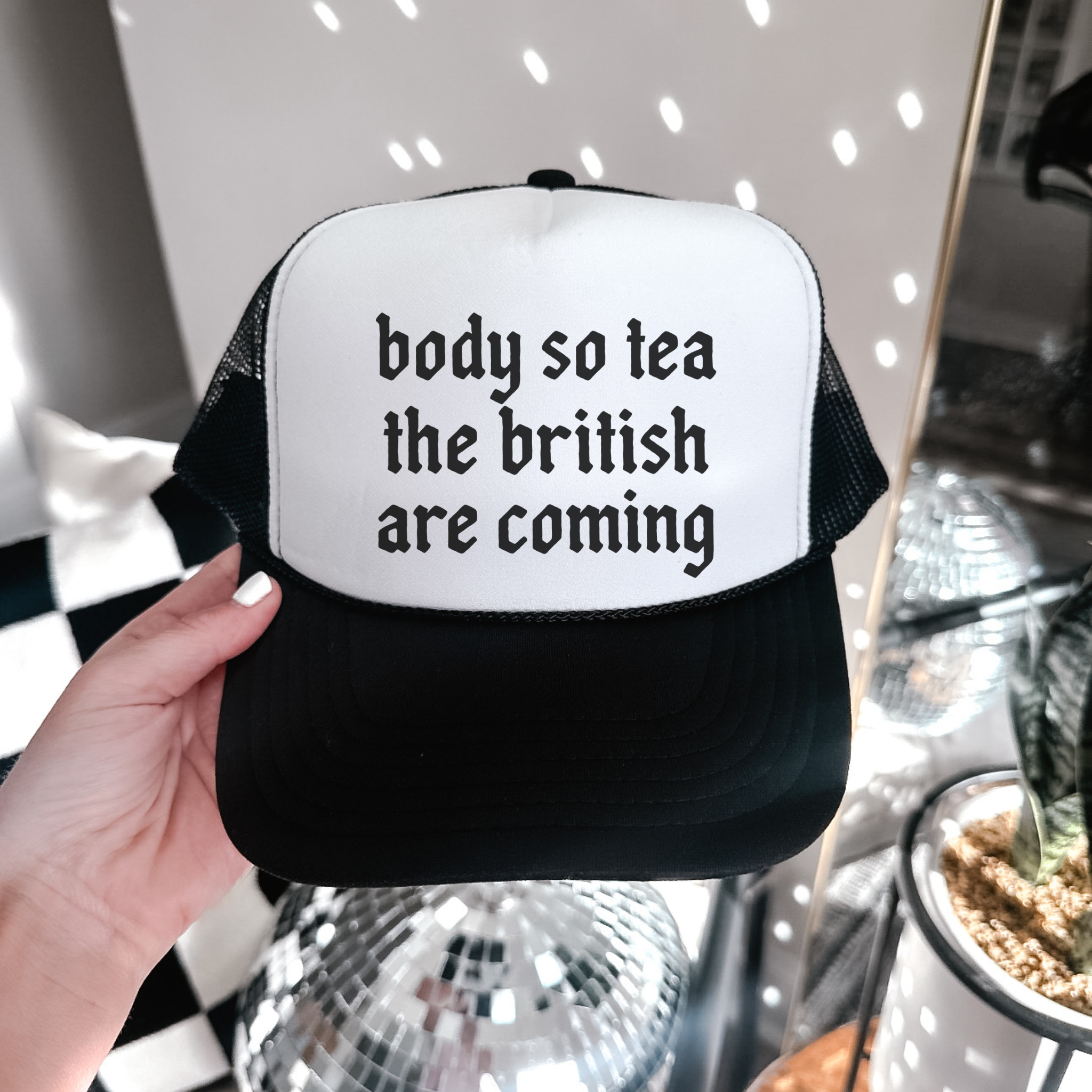 Body So Tea Trucker Hat – Funny Statement Mesh Hat