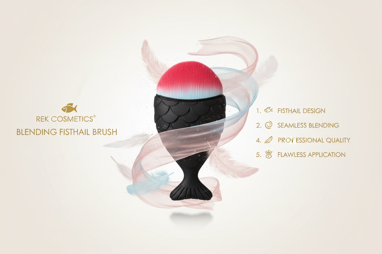 REK Cosmetics Blending Fishtail brush | REK Cosmetics