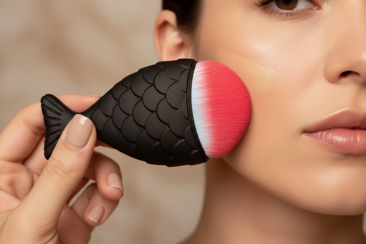 REK Cosmetics Blending Fishtail brush | REK Cosmetics