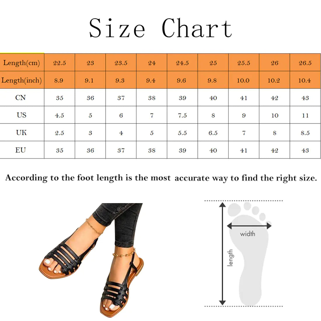 Women's Summer Hollow Beach Flat Sandals