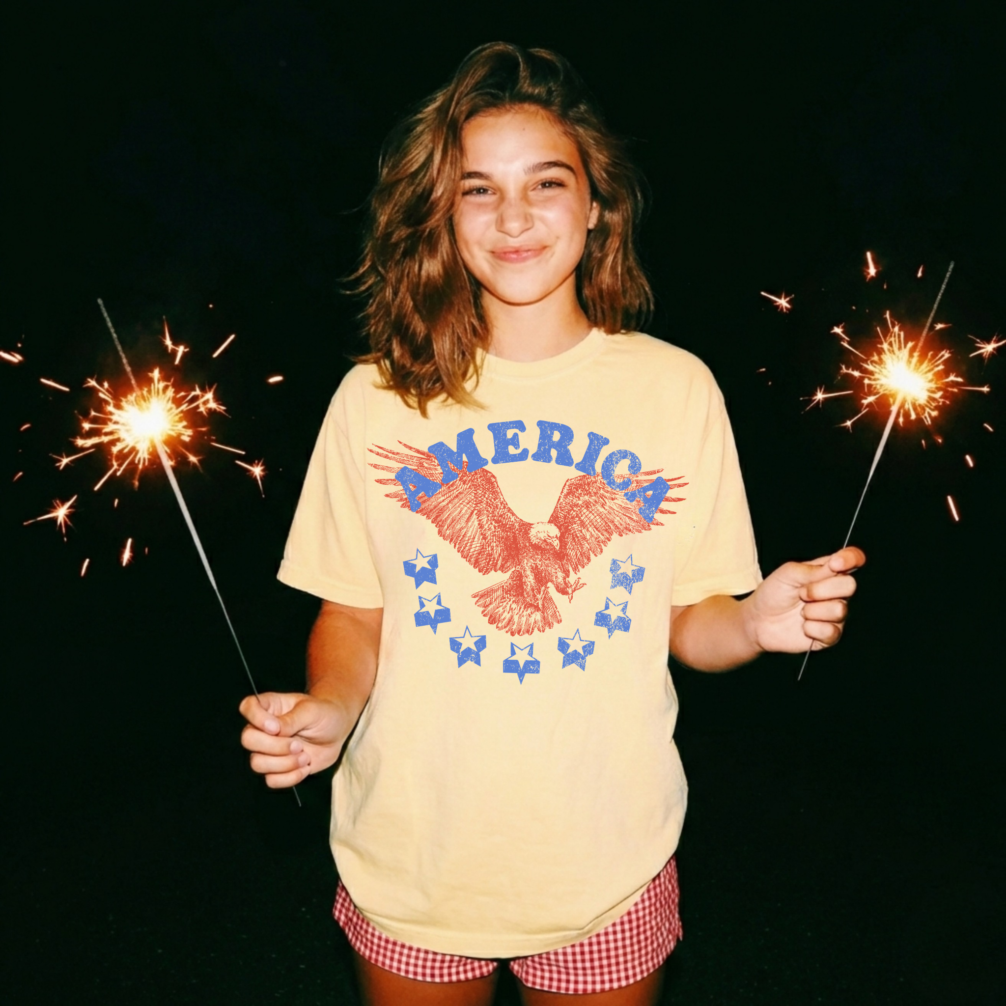 America Eagle T-Shirt – Vintage Patriotic Graphic Tee