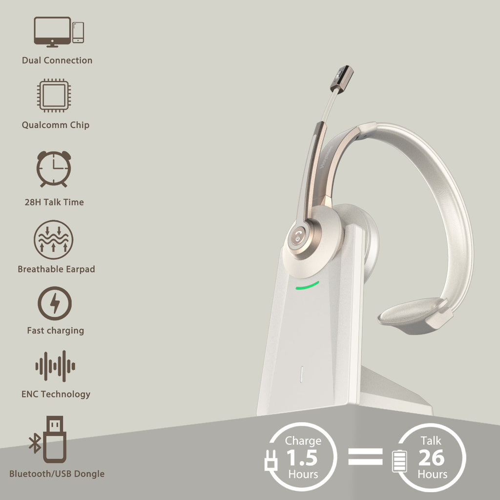 Bluetooth Wireless Telephone Office Noise Reduction Telephone Education Communication Headset