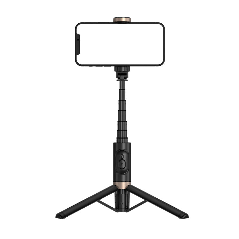 Mobile Phone Live Streaming Extension Pole Bluetooth Aluminum Alloy Desktop LED Fill Light Tripod Selfie Stick