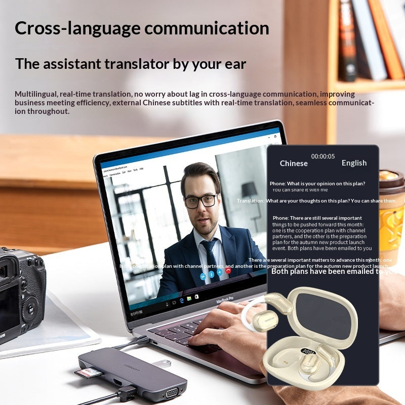 Y16 Smart Voice Translation Earbuds A Binaural Chinese-English Translator