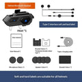 Motorcycle Helmet With Bluetooth Earphones And Water Resistance
