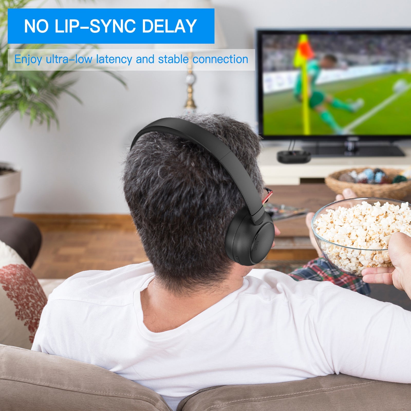 Bluetooth Dual-mode Wireless TV Headphones With Low Latency