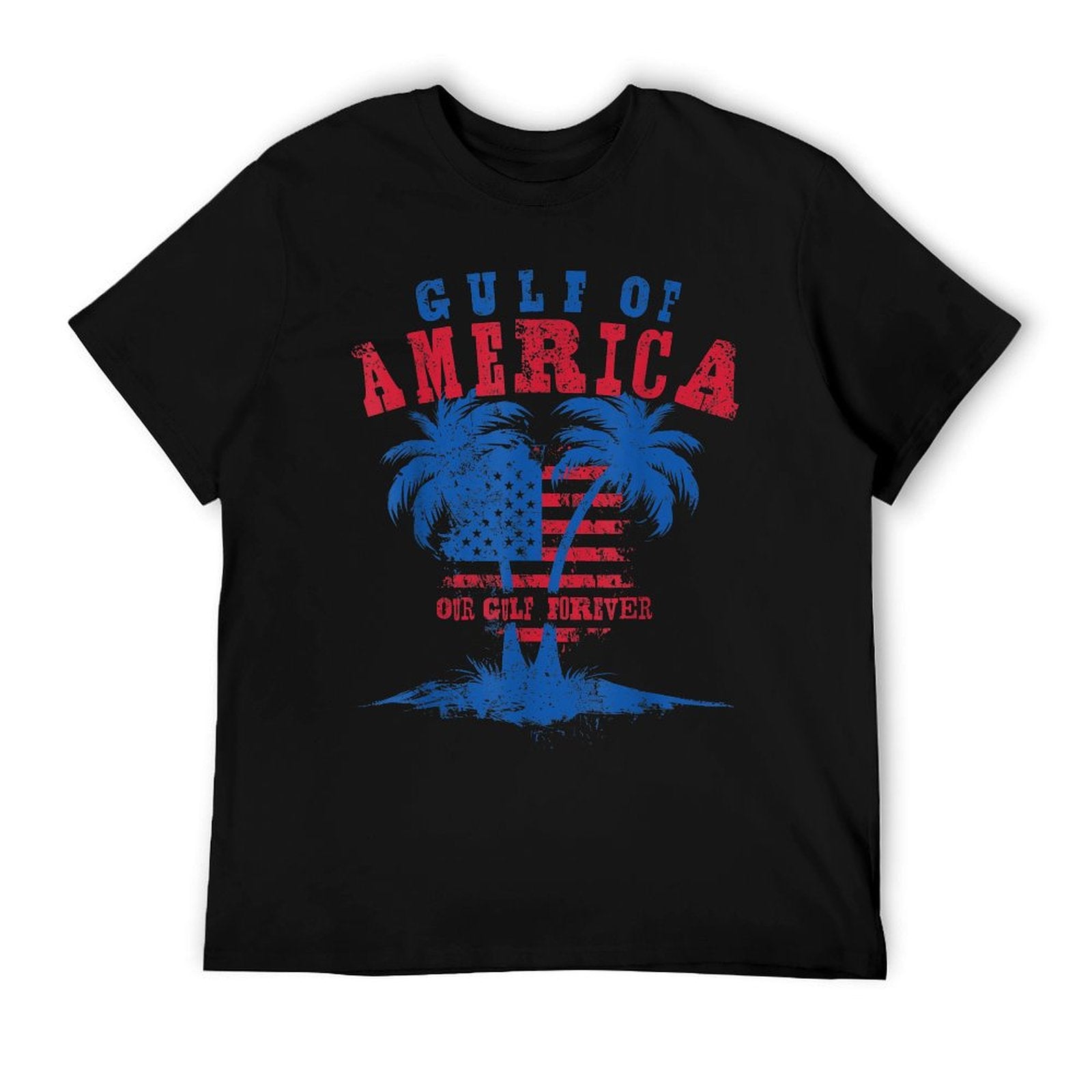 Gulf US America Patriotic Tagless Design T-Shirt