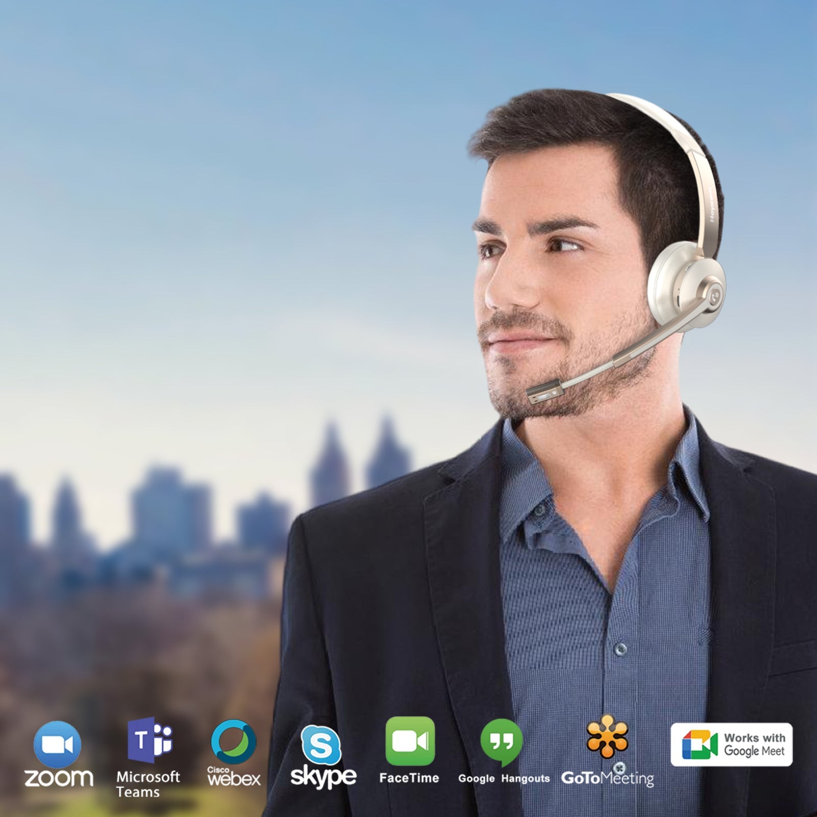 Bluetooth Wireless Telephone Office Noise Reduction Telephone Education Communication Headset