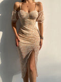 Irregular Spaghetti-Strap Dress for Women's Fashion
