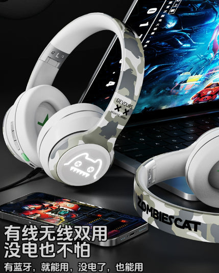Devil Owl Over-Ear Bluetooth Headphones Noise Cancelling Wireless
