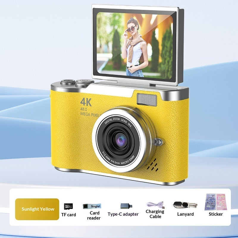 4K Digital Camera With High Pixel Count And HD Quality Perfect For Selfies And Easy Photo Uploads To Your Phone