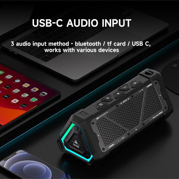 High-Power Portable Wireless Outdoor Bluetooth Speaker