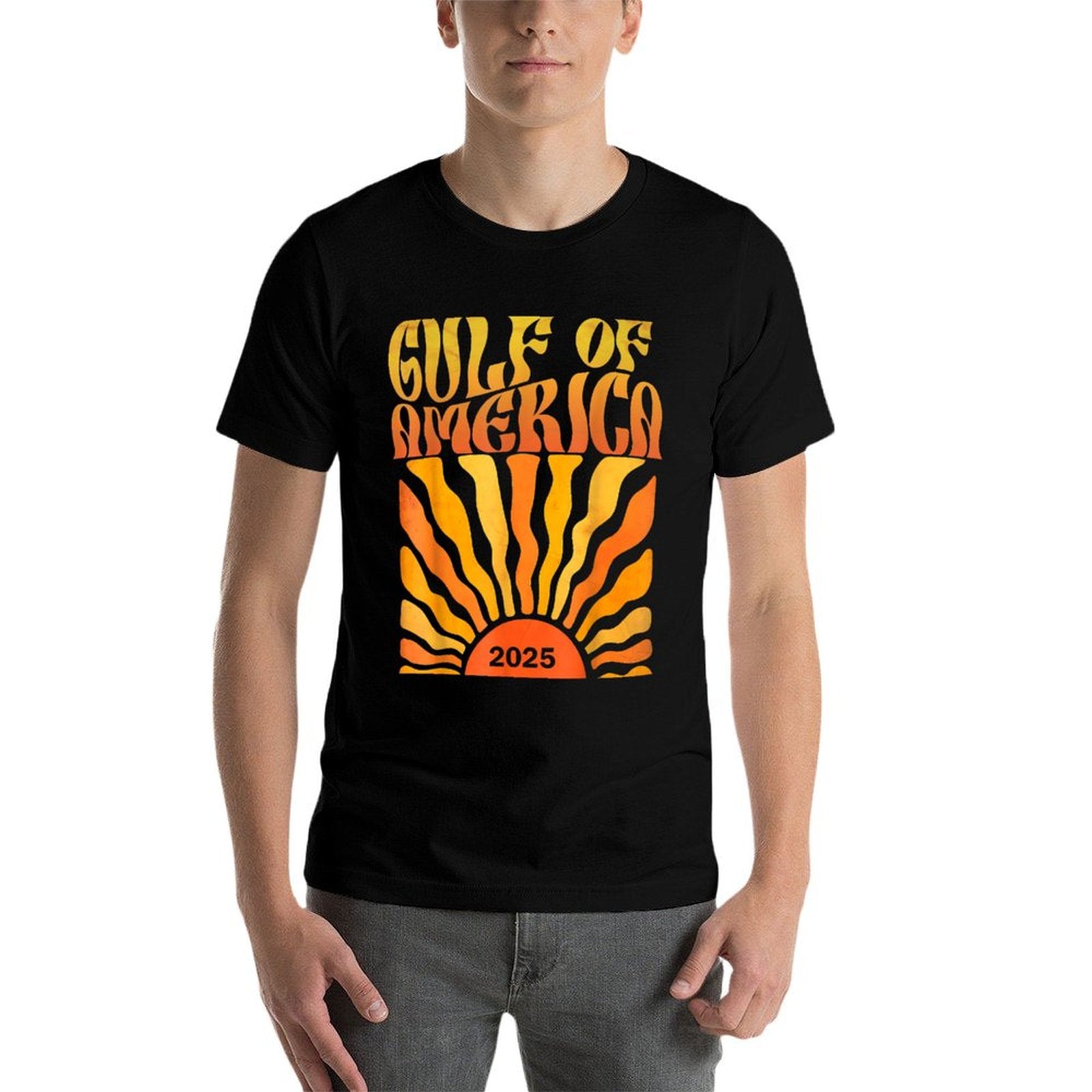 Retro Vintage Gulf Of US America 2025 American Gifts Odor-resistant T-Shirt