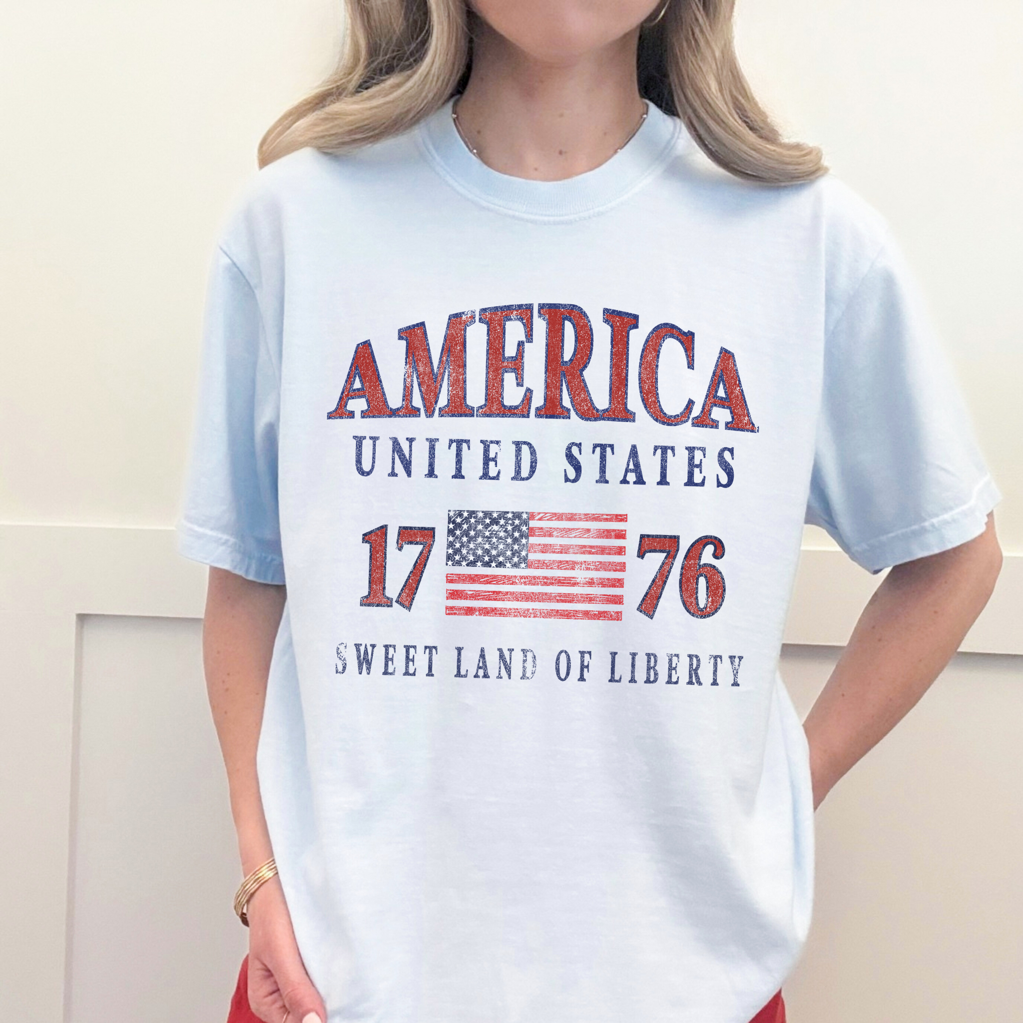 America 1776 Graphic Tee – Patriotic USA Shirt
