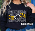 White & Yellow - Chargers Football Stack