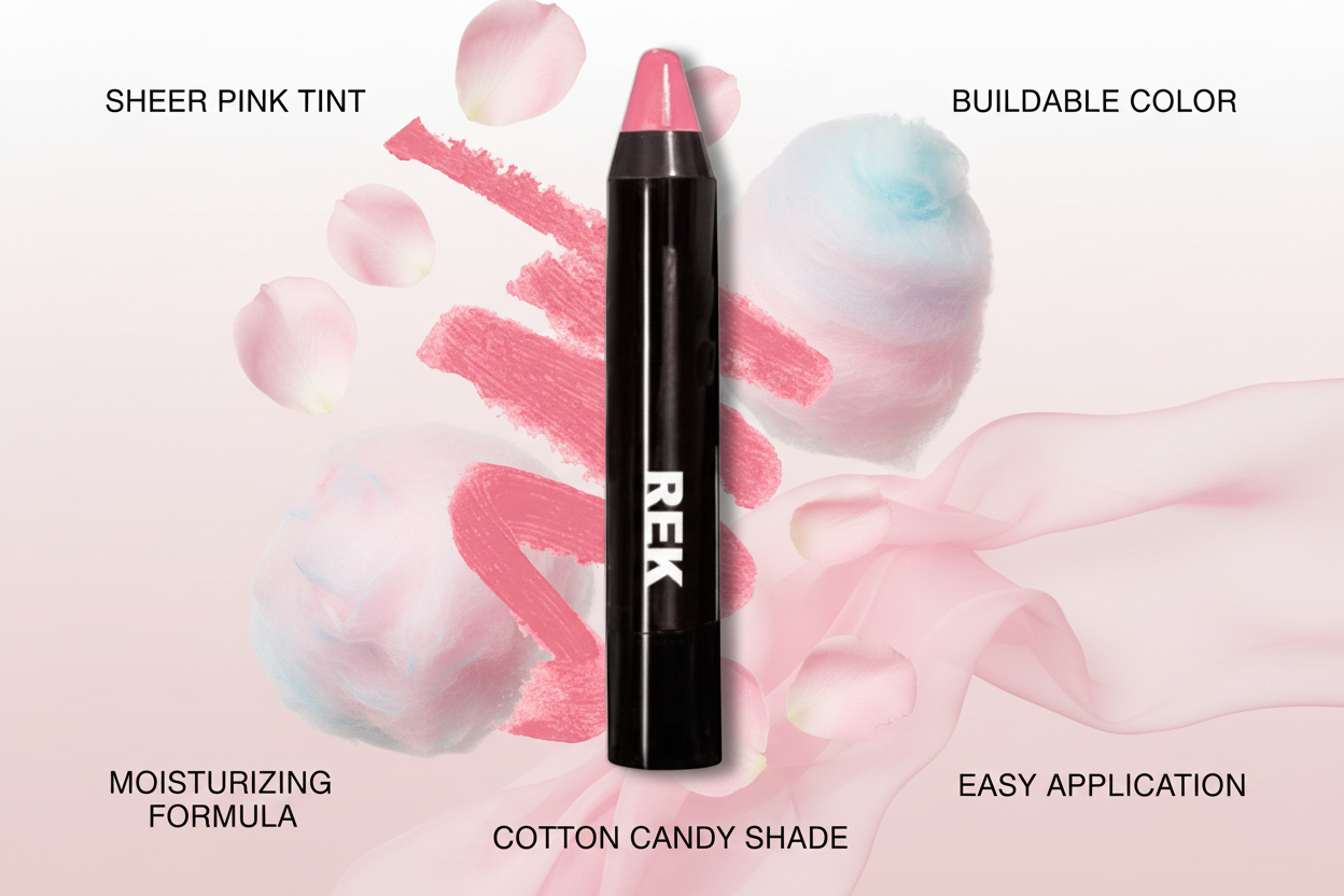 Cotten Candy | Color Stick Lip Sheers | REK Cosmetics