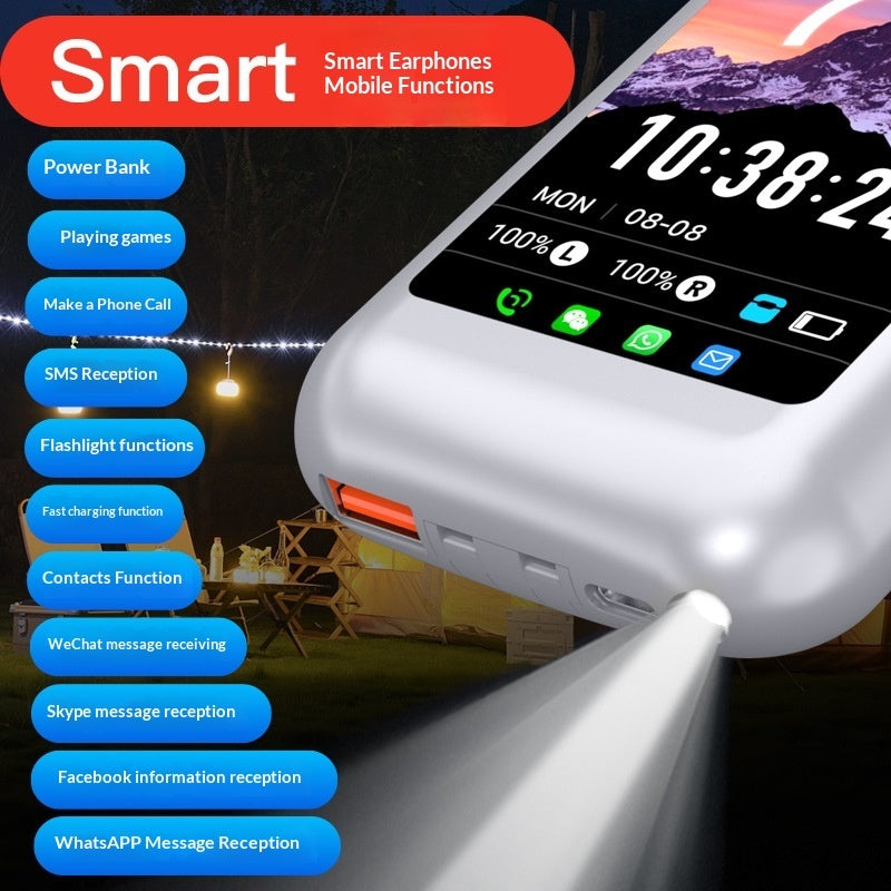 SE-TWO Bluetooth Touch-Control Noise-Canceling Transparency Mode Headphones With Display