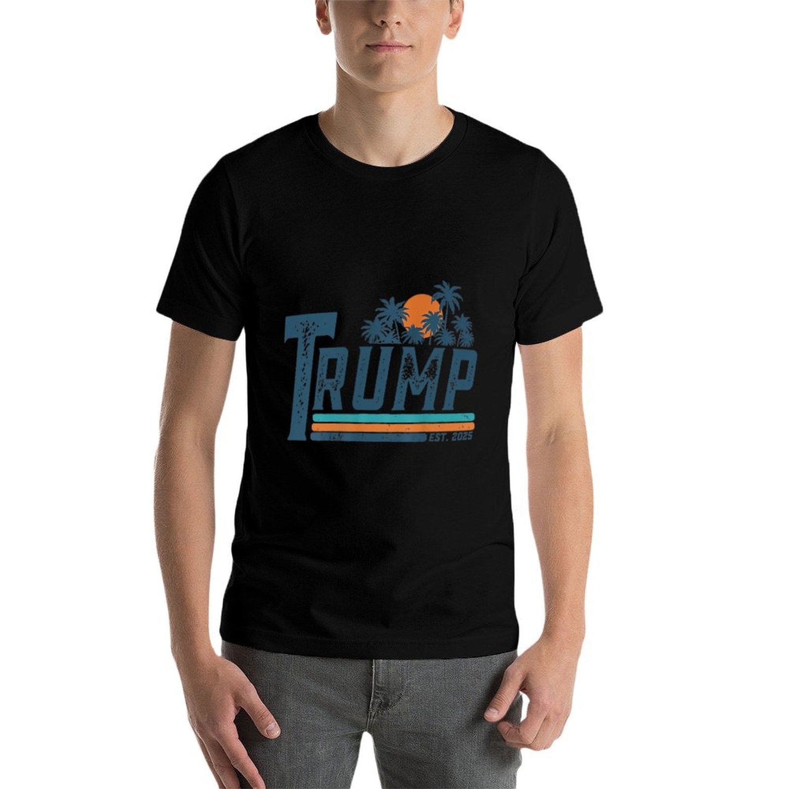 Funny Trump Gulf Of Us America Est 2025 (2 Side) Easy-care T-Shirt