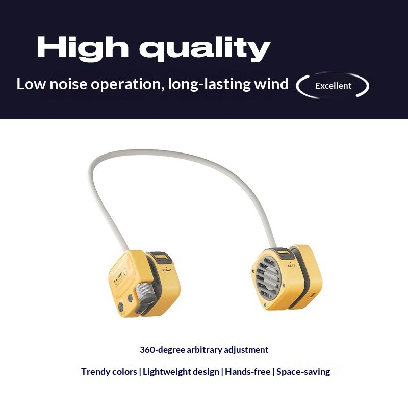 Outdoor Neck-Hanging Portable Bladeless Silent Mini Fan