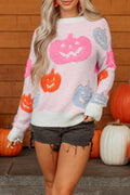 Halloween Pumpkin Crewneck Sweater