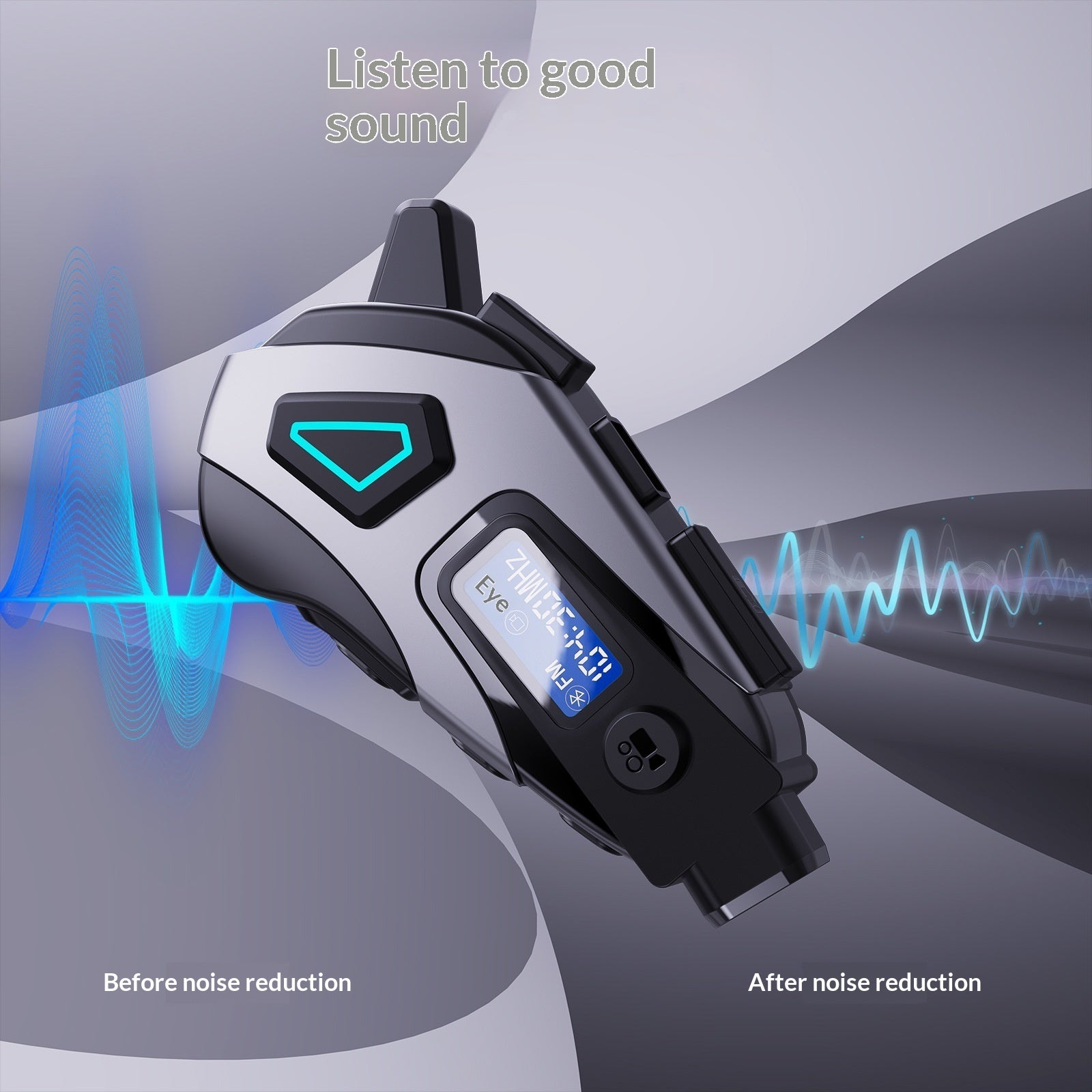 Bluetooth Helmet Headset For Listening To Music While Riding A Motorcycle