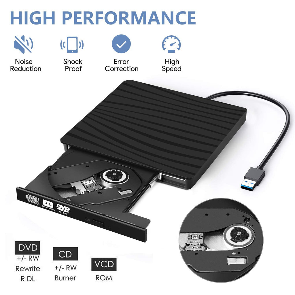 Ultra-thin USB 30 Type-C External DVD Burnerhigh-speed Universal For Desktops And Laptops