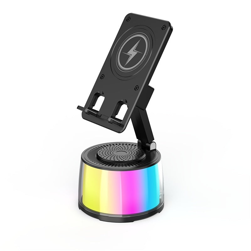 Multifunctional Inductive Bluetooth Speaker Portable Folding And Rotating Stand