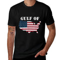 Gulf Of United States Of America Map Funny Patriotic Oversized Silhouette T-Shirt