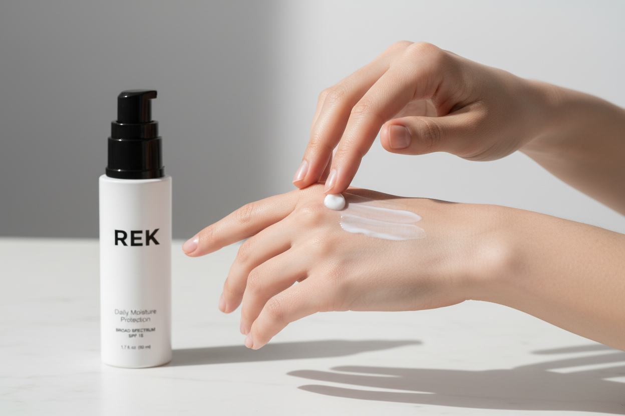 Daily Moisture Protection – Hydrating SPF Moisturizer | REK Cosmetics