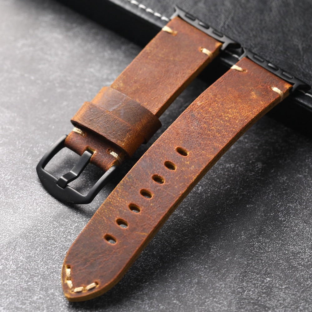 Handmade Top Layer Cowhide Strap