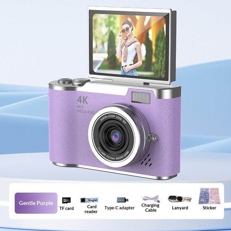 4K Digital Camera With High Pixel Count And HD Quality Perfect For Selfies And Easy Photo Uploads To Your Phone