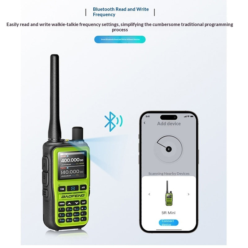Walkie-talkie One-key Frequency Scanning AM Aviation Full Band