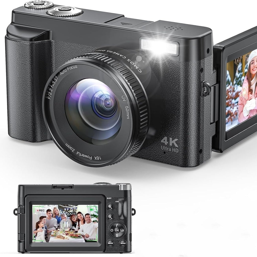HD Digital Camcorder With Flip Screen And High-definition Recording
