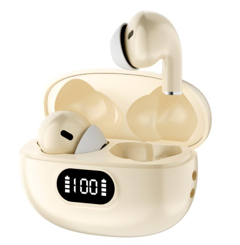 In-ear Bluetooth headset-off-white-PC+ABS-1 pair