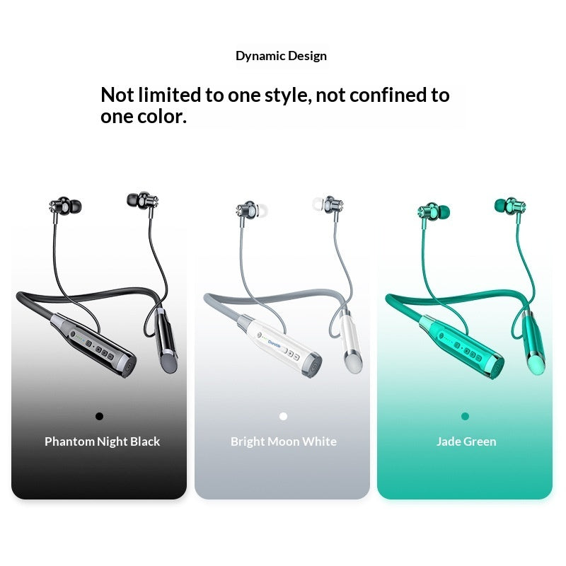 Ultra-long Standby Wireless Neckband Bluetooth Earphones With A Card Slot