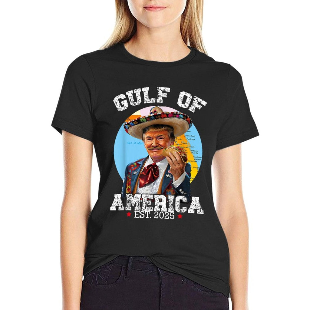 Funny Trump Gulf Of Us America 2025 Trump Easy-care T-Shirt
