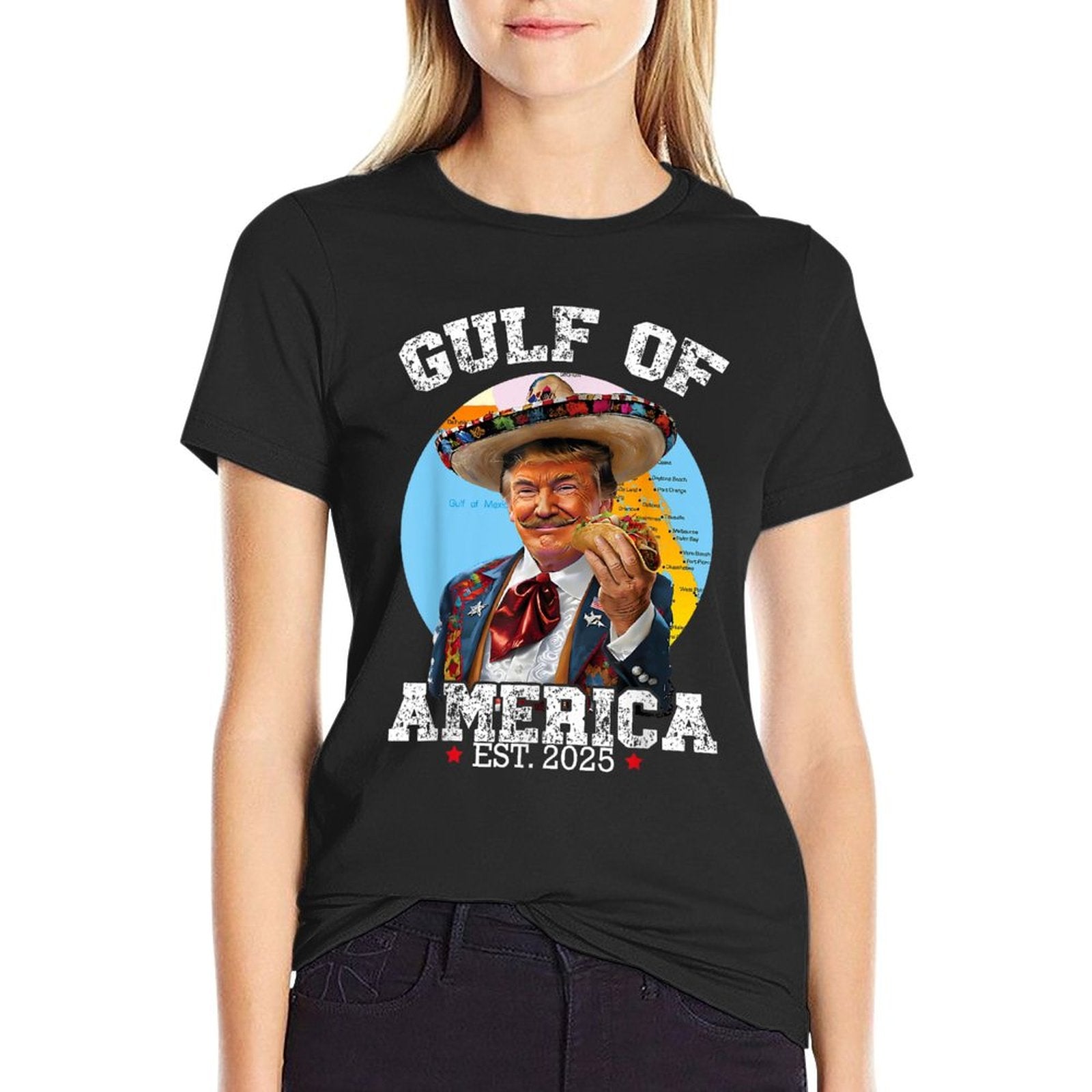 Funny Trump Gulf Of Us America 2025 Trump Easy-care T-Shirt