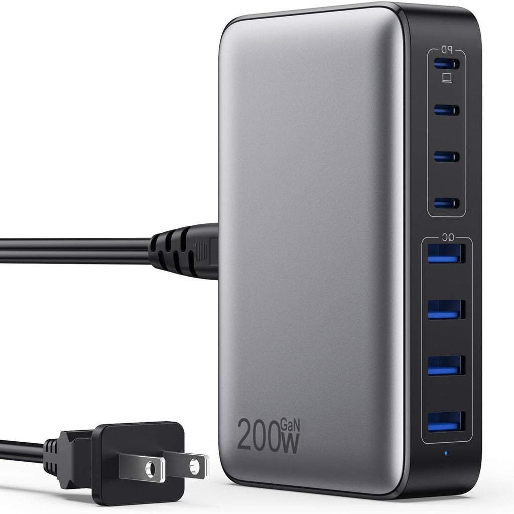 200W Gallium Nitride Charger Universal for Mobile Phones and Laptops