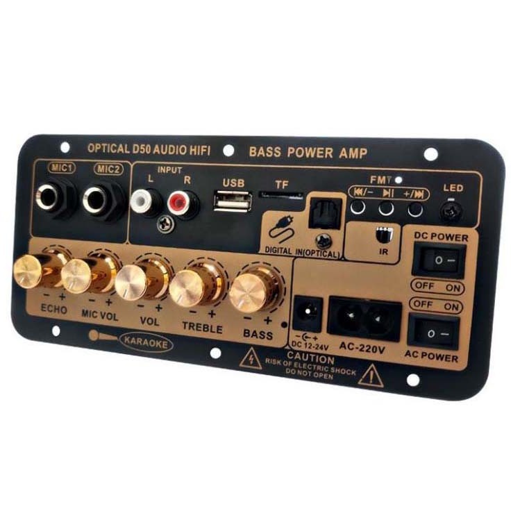 D50 Home Karaoke Subwoofer Car Bluetooth Digital Amplifier Board With Optical Fiber Input