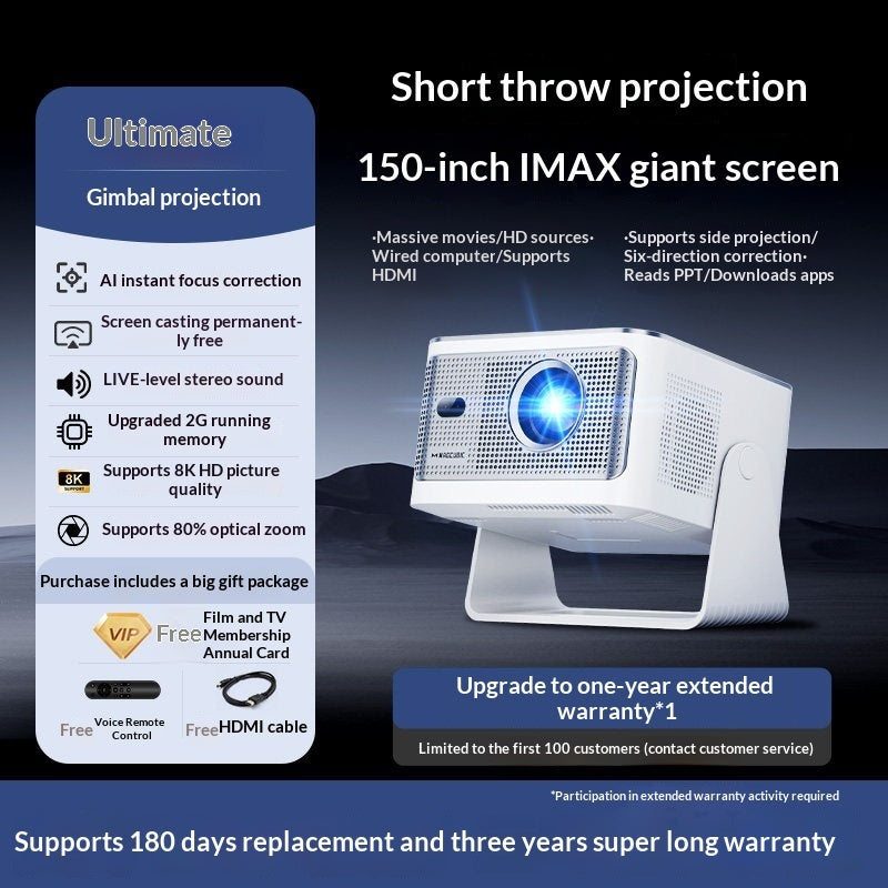 Mibiko Ultra HD Home Projector That Can Connect To Mobile Phone Screen Projection Fabric