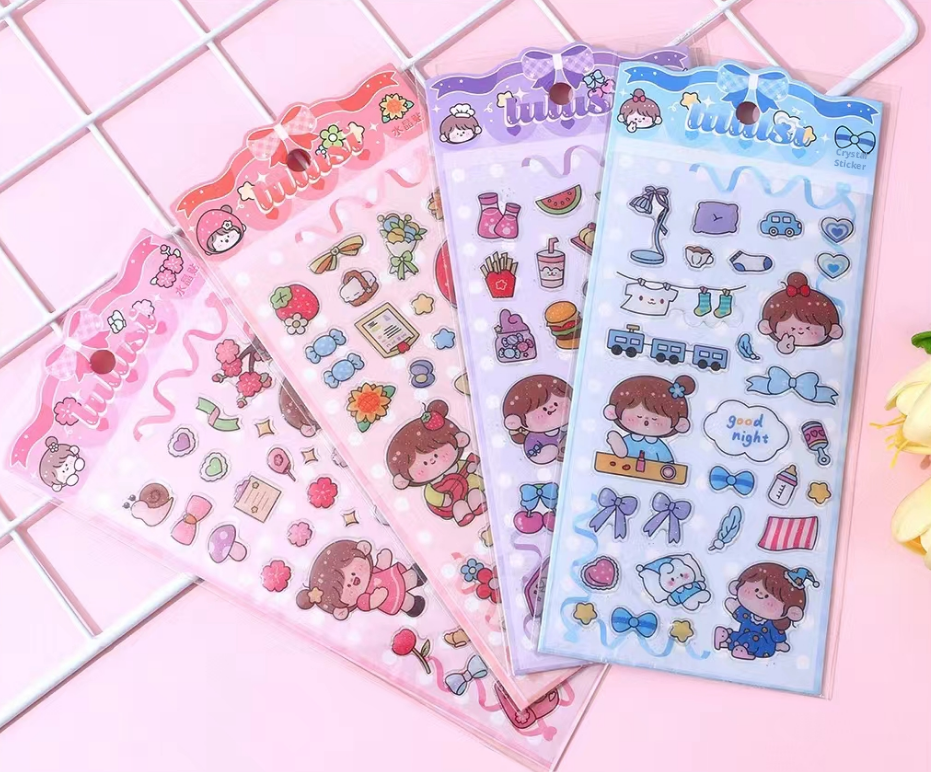 Cartoon Crystal Sticker-Daily Life Series-Mixed Color-1