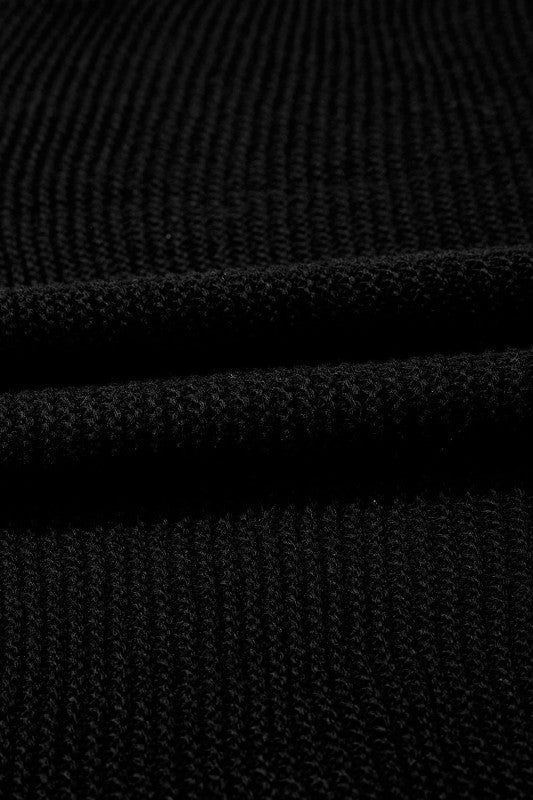Solid Short Sleeve Side Slit Sweater Tee