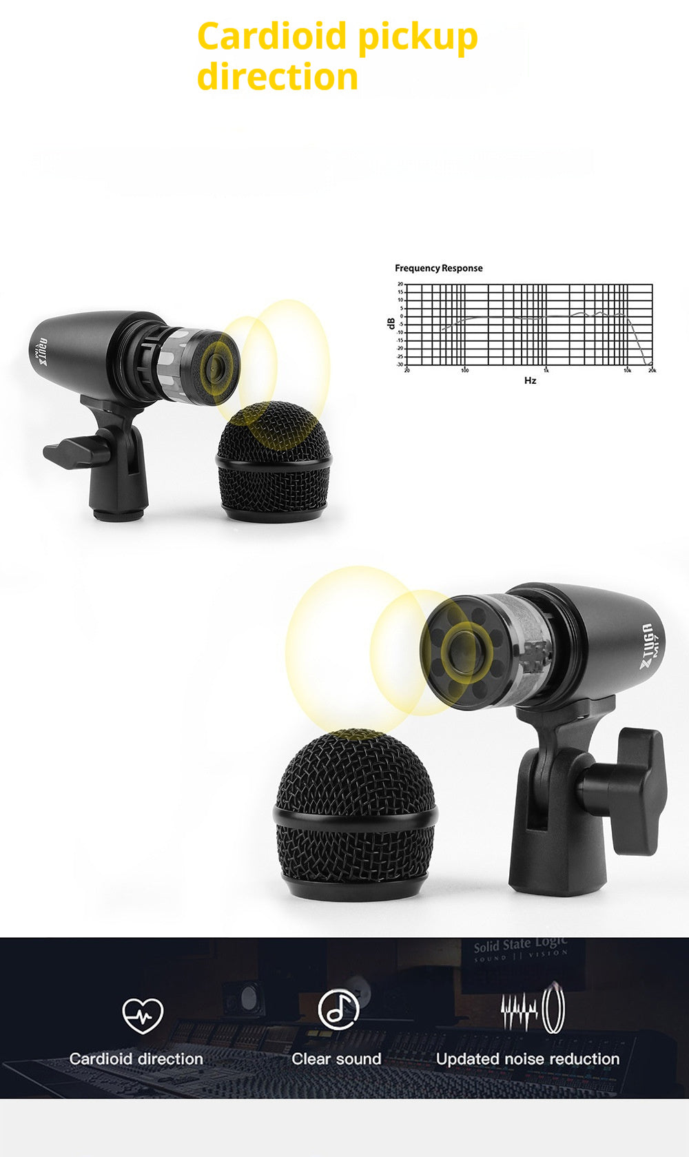 Performance Drum And Percussion Microphone Recording Sound Quality Speaker Microphone