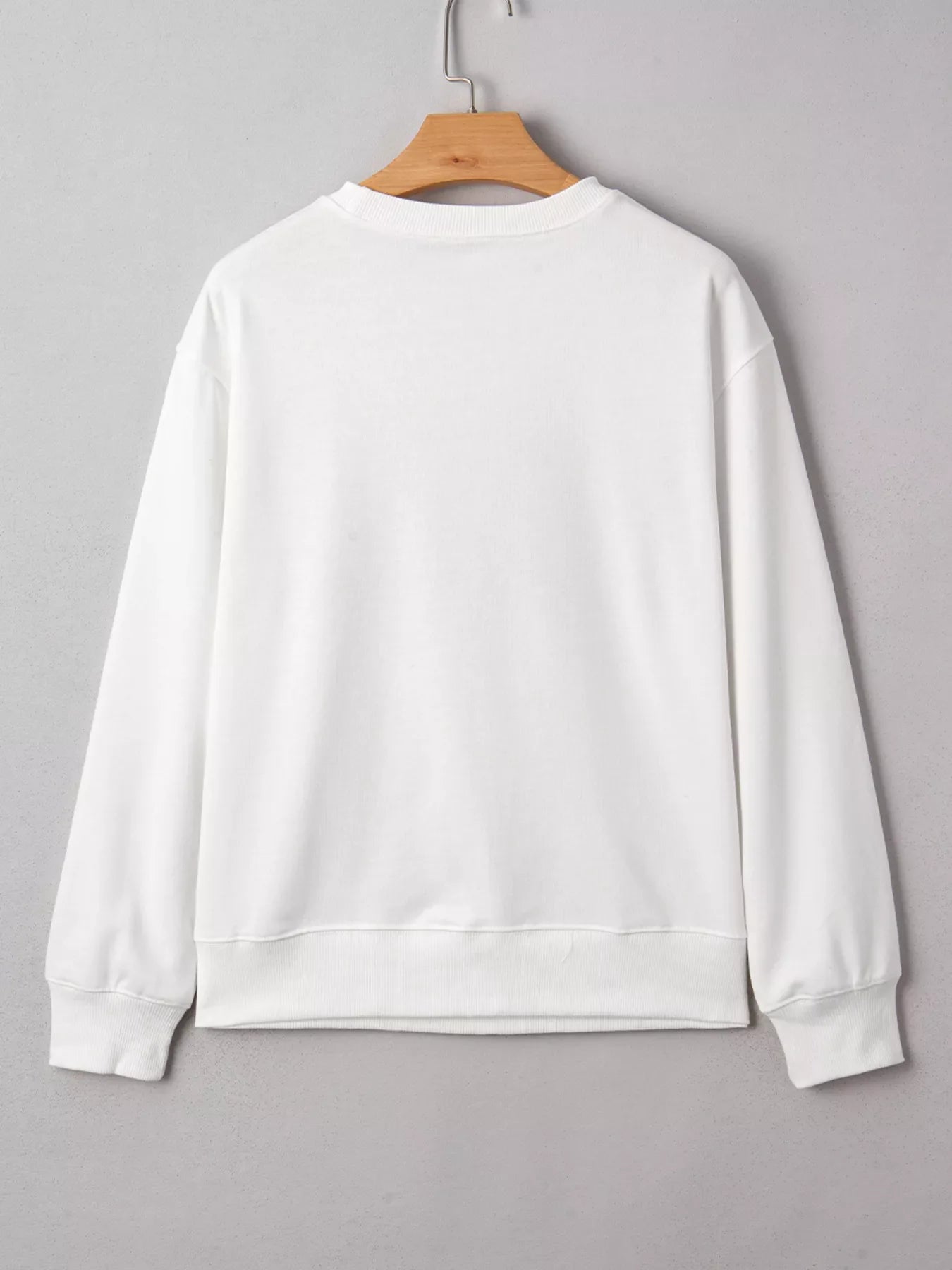 FOOTBALL 3D Letter Graphic Crew Neck Sweatshirt