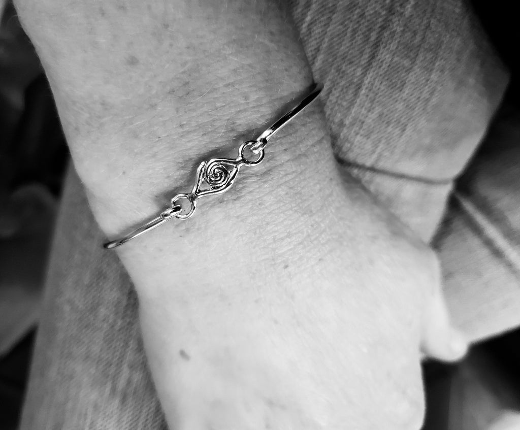 “Eye See” Sterling Silver Evil Eye Protection Bracelet
