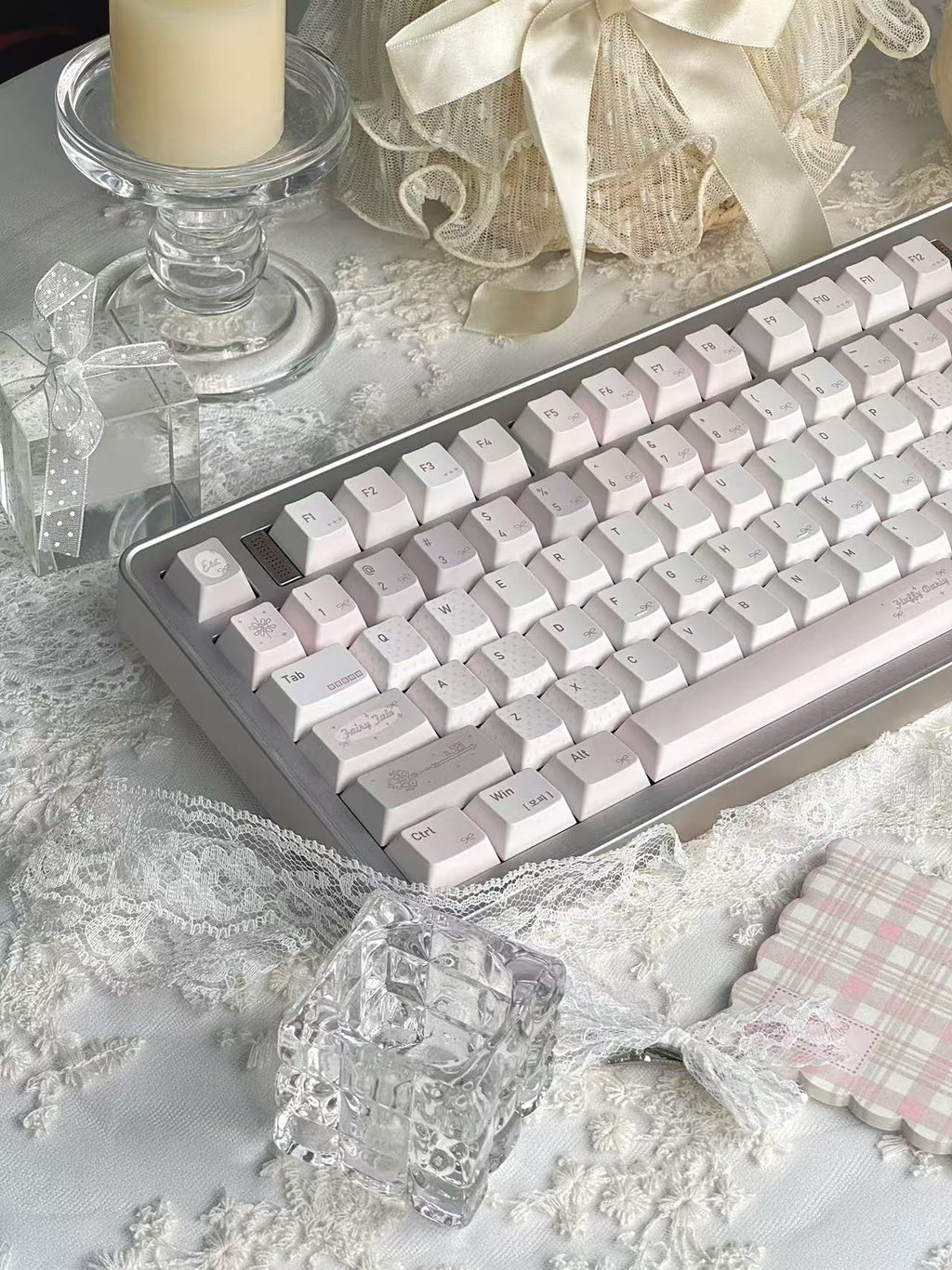 Simple Cute Pink-brown Highly Personalized Keyboard Keycaps