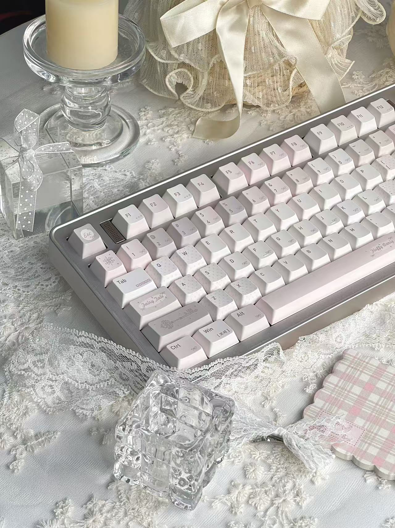 Simple Cute Pink-brown Highly Personalized Keyboard Keycaps