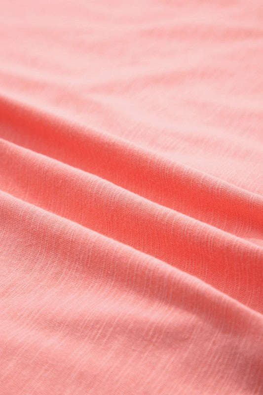 Flower Patch Exposed Seam Bracelet Sleeve T-Shirt