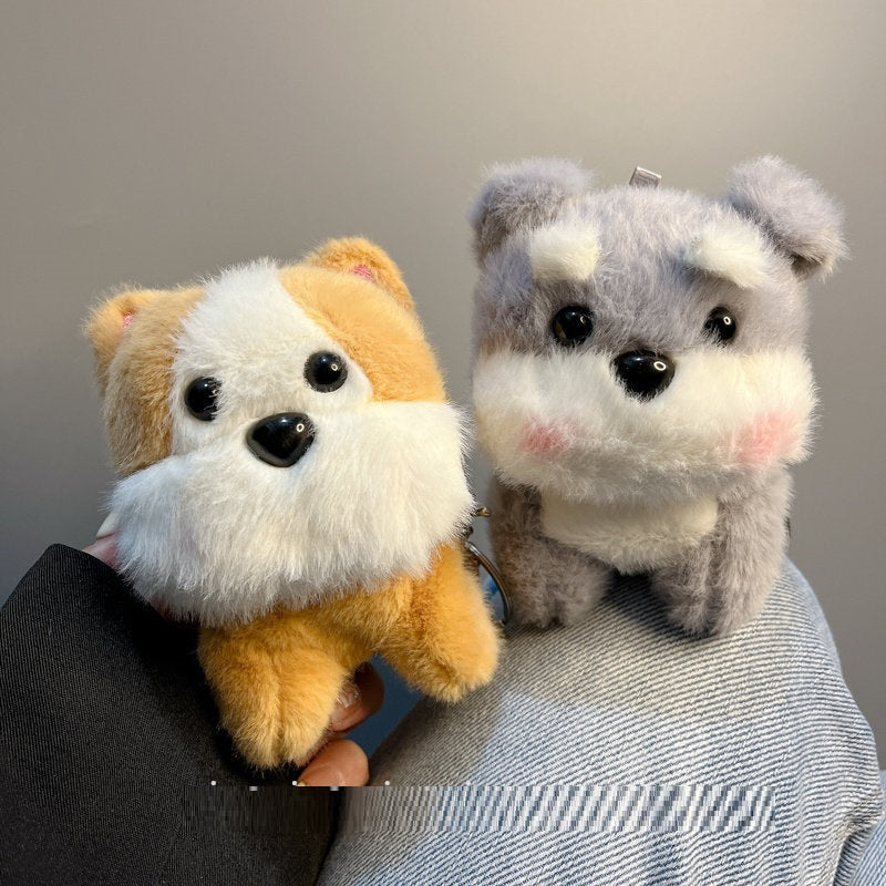 Cute Plush Little Puppy Earphone Case For Fall And Winter