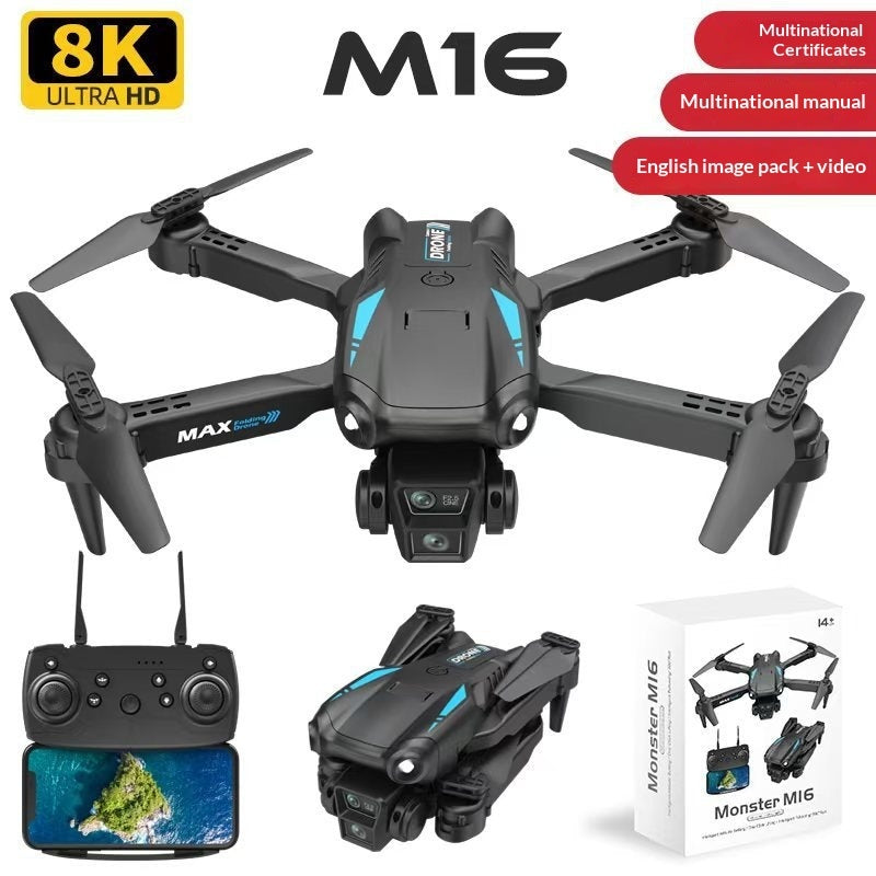 New M16 Drone For Aerial Photography 8K HD Extra-Long Flight Time